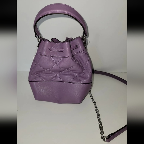 NWT Tory Burch Willa Mini Bucket Allium Quilted Handbag Purse - Picture 7 of 17